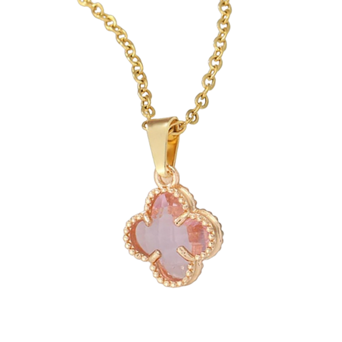 Colier model Trifoi Roz