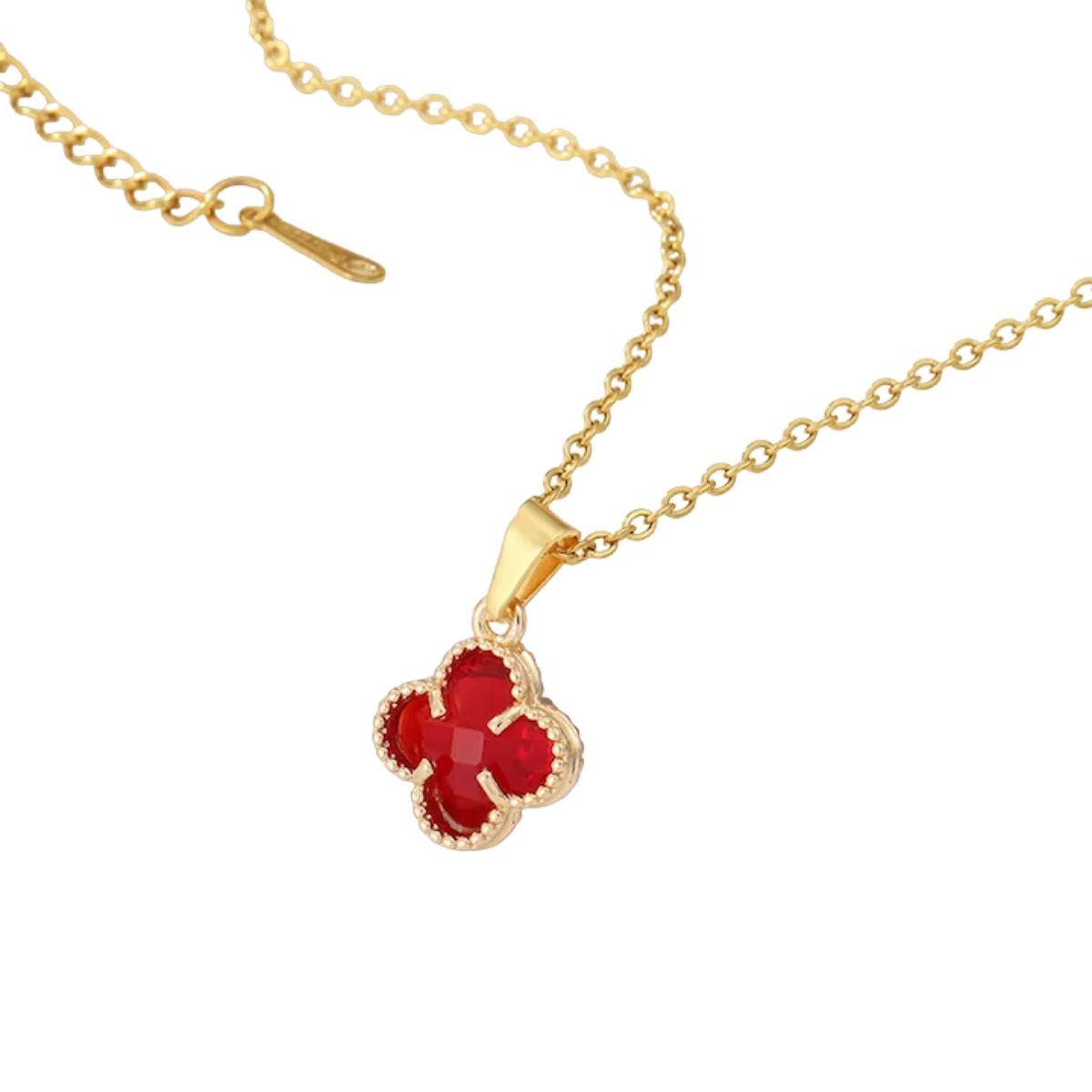 Colier model Trifoi Roșu