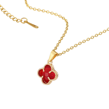 Colier model Trifoi Roșu