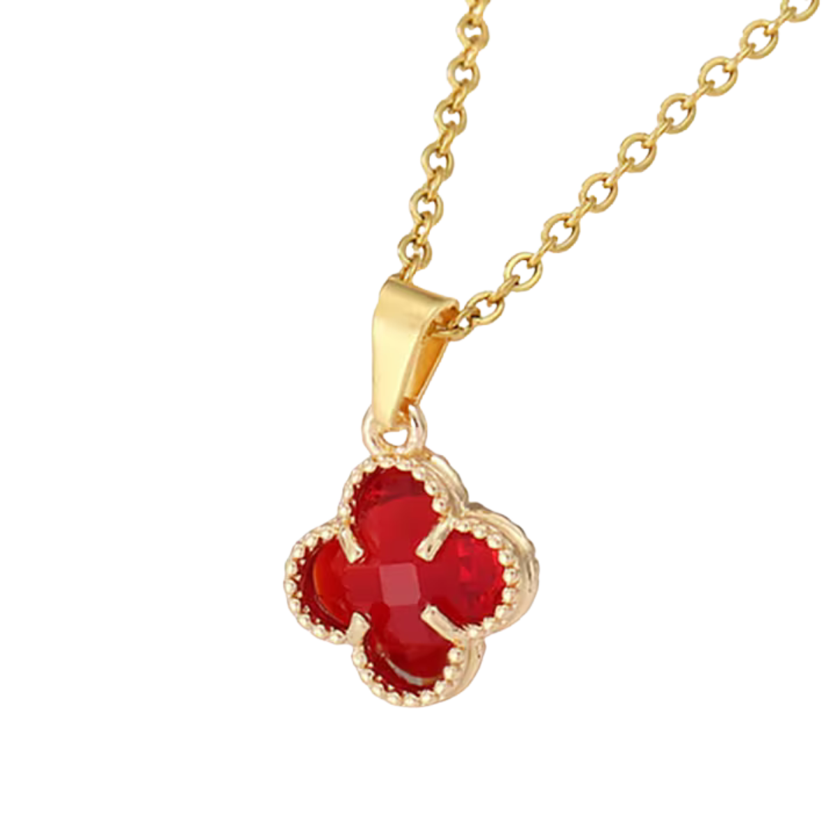 Colier model Trifoi Roșu